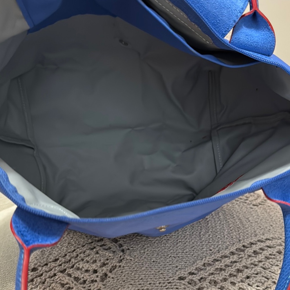 Longchamp Blue and Red Nylon Tote Bag **recent price drop** 🛍️🛍️ - Picture 6 of 10